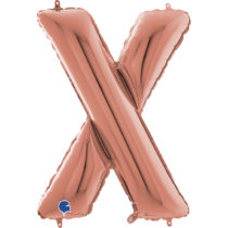 grabo rose gold 26 inch foil letter x balloon