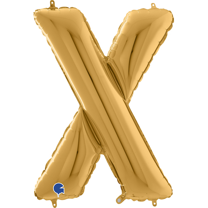 26432G-Letter-X-Gold gold letter x balloon