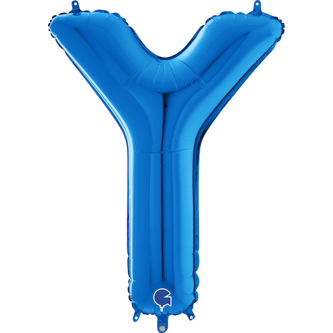 26440B-Letter-Y-Blue blue letter Y balloon