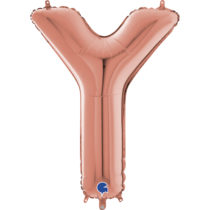 grabo rose gold 26 inch foil letter Y balloon