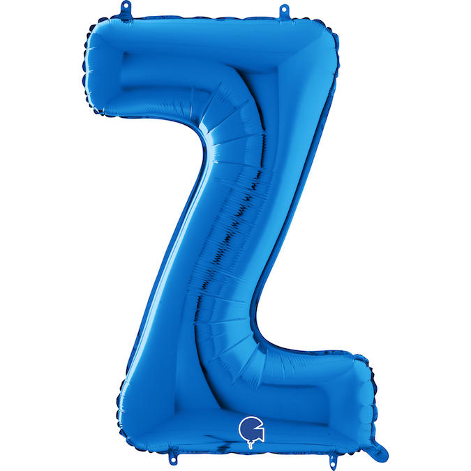 26450B-Letter-Z-Blue blue letter Z balloon