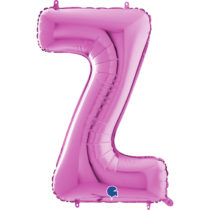 26 inch fuxia fuschia foil letter Z balloon