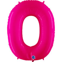GRABO fluo neon pink number 0 zero