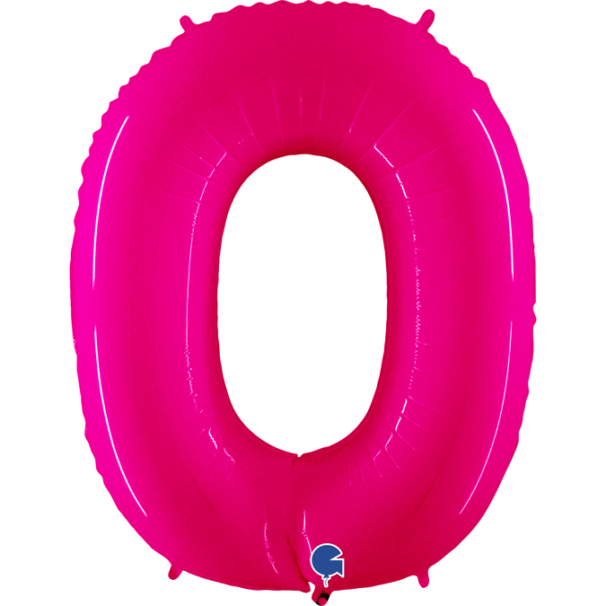 920WSP-Number-0-SPink-Fluo GRABO fluo neon pink number 0 zero