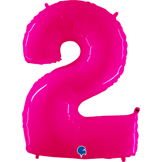 922WSP-Number-2-SPink-Fluo grabo fluo neon pink jumbo number 2 balloon