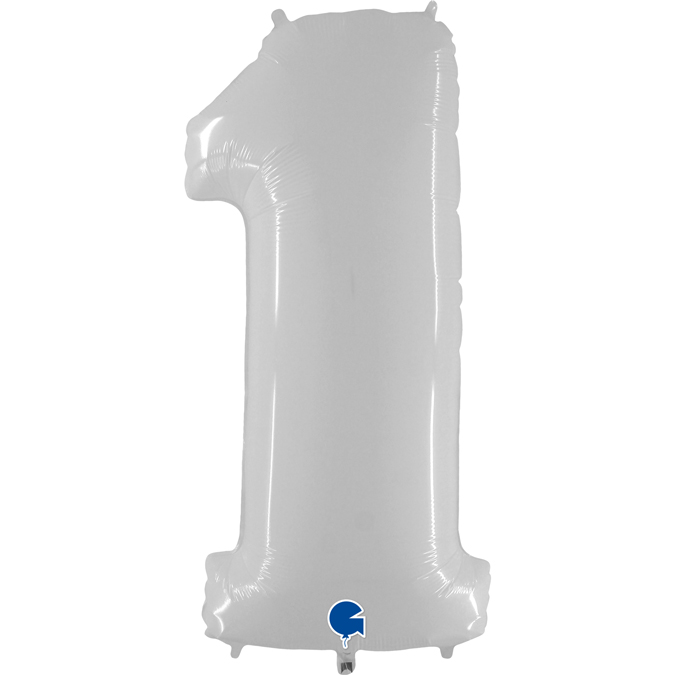 931WWh-Number-1-White-Fluo grabo white foil number two balloon