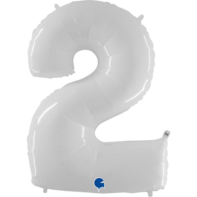 932WWh-Number-2-White-Fluo grabo white foil number three balloon
