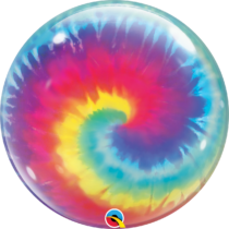TIE DYE SWIRLS BUBBLE | 22 INCH QUALATEX