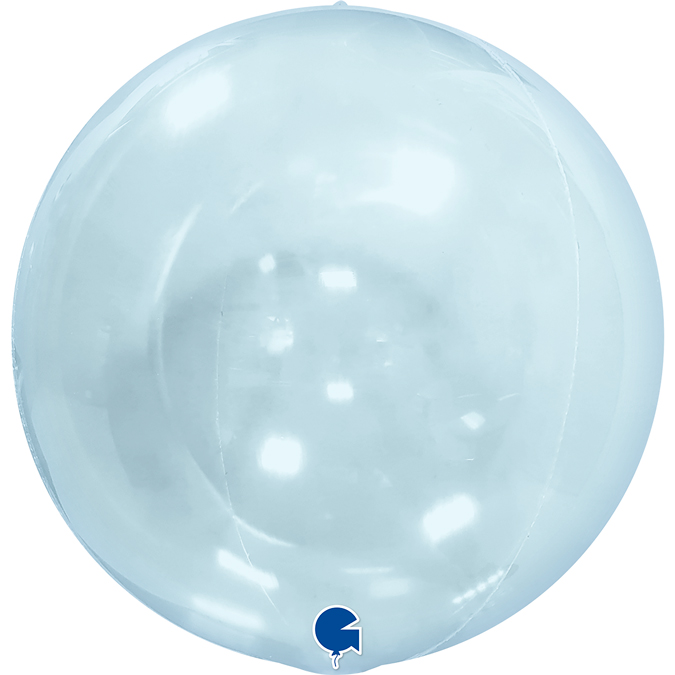 1574109SVB-Globe-15inc-Transparent-Blue-4D transparent blue globe 4d 15"