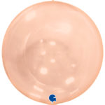 transparent orange globe 4d 15"