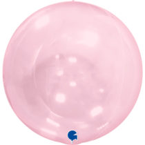 transparent pink globe 4d 15"