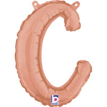 14 24 inch rose gold script letter C balloon