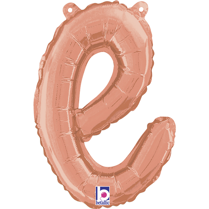 34705RG-Letter-E-Script-Rose-Gold 14 24 inch rose gold script letter e balloon