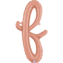 14 24 inch rose gold script letter f balloon