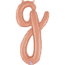 14 24 inch rose gold script letter G Balloon