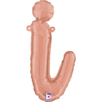 14 24 inch rose gold script letter I balloon