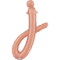 14 24 inch rose gold script letter J balloon