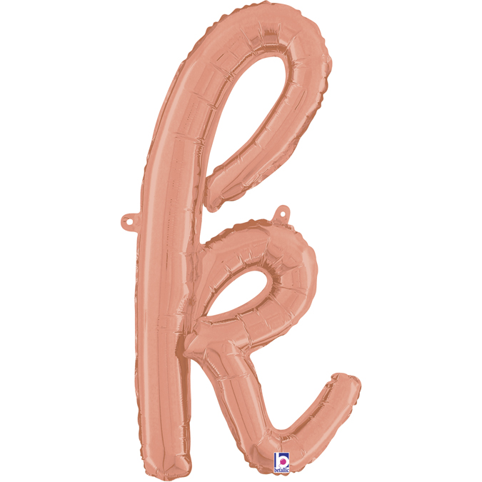 34711RG-Letter-K-Script-Rose-Gold 14 24 inch rose golf letter K script balloon
