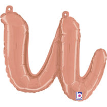 14 24 inch rose gold script letter u