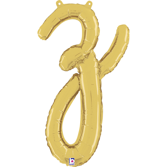 34726G-Letter-Z-Script-Gold gold script letter z foil balloon