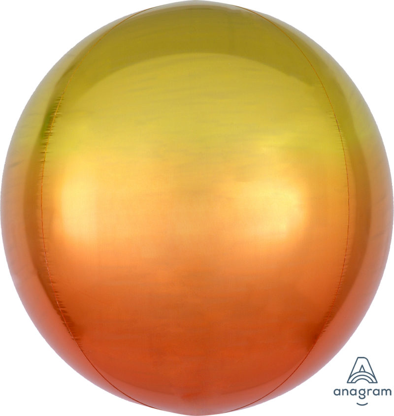 ombre yellow & orange orbz