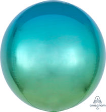 ombre blue & green orbz