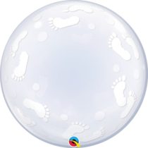 BABY FOOTPRINTS DECO BUBBLE | 24 INCH QUALATEX