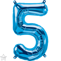16 inch foil number 5 air filled balloon
