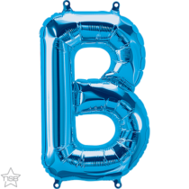 16 inch blue foil letter B air filled balloon