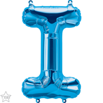 16 inch bkue foil letter I air fil balloon