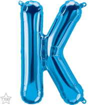 16 inch blue letter K air filled balloon