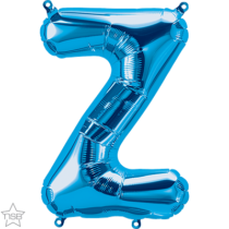 16 inch blue foil letter Z air fill balloon