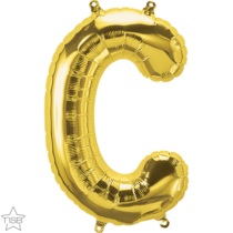 north star gold 16 inch foil letter c balloon