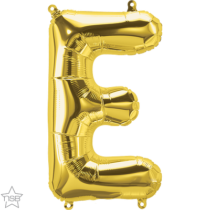 north star gold 16 inch foil letter E balloon