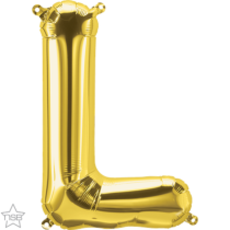north star gold 16 inch foil letter L balloon