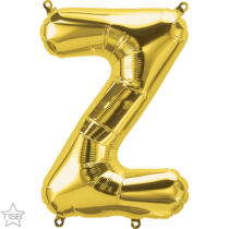 north star gold 16 inch foil letter Z balloon