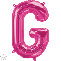 16 inch magenta letter g air fill balloon