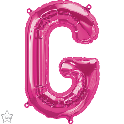 59559_59560B 16 inch magenta letter g air fill balloon
