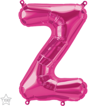 16 inch magenta letter Z balloon