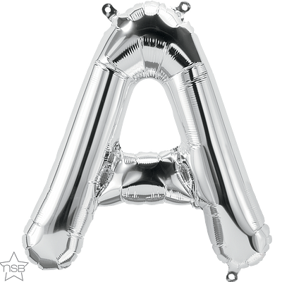 59599_59600B silver 16" foil letter A