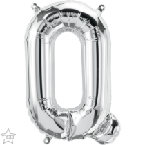 silver 16" letter Q balloon