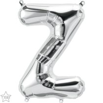 silver 16" letter Z balloon