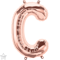 rose gold 16" letter C balloon