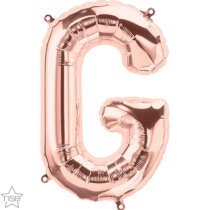rose gold 16" letter G balloon