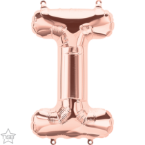 rose gold 16" letter I balloon