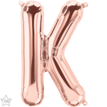 rose gold 16" letter K balloon