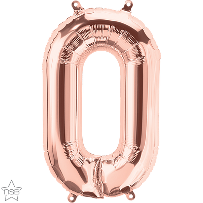 59731_59732B rose gold 16" letter O balloon