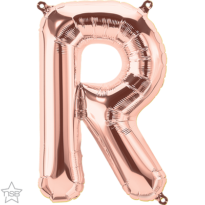 59737_59738B rose gold 16" letter R balloon