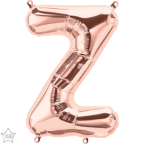 rose gold 16" letter Z balloon