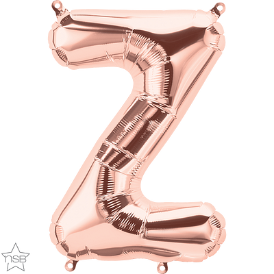 rose gold 16" letter Z balloon